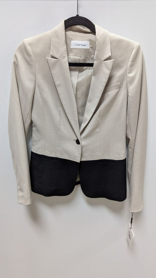 Calvin Klein Light Khaki 1-Button Blazer