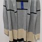 APT. 9 Grey/Cream Striped Longline Cardigan