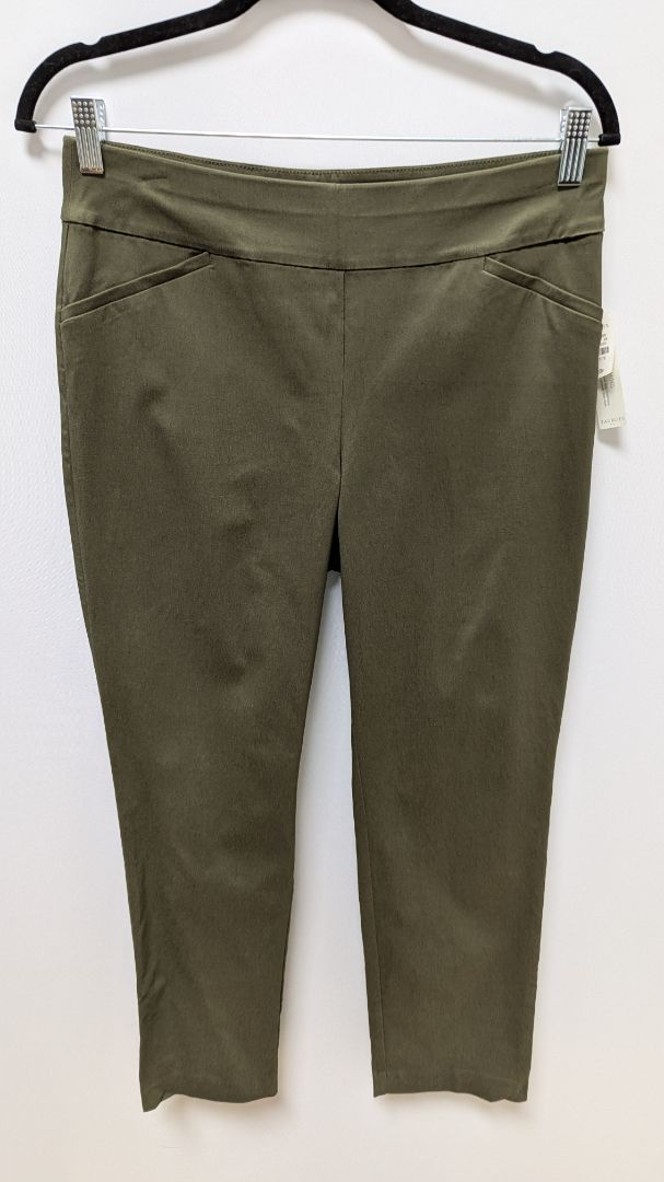 Talbots Dark Green Slimming Pull-On Pants