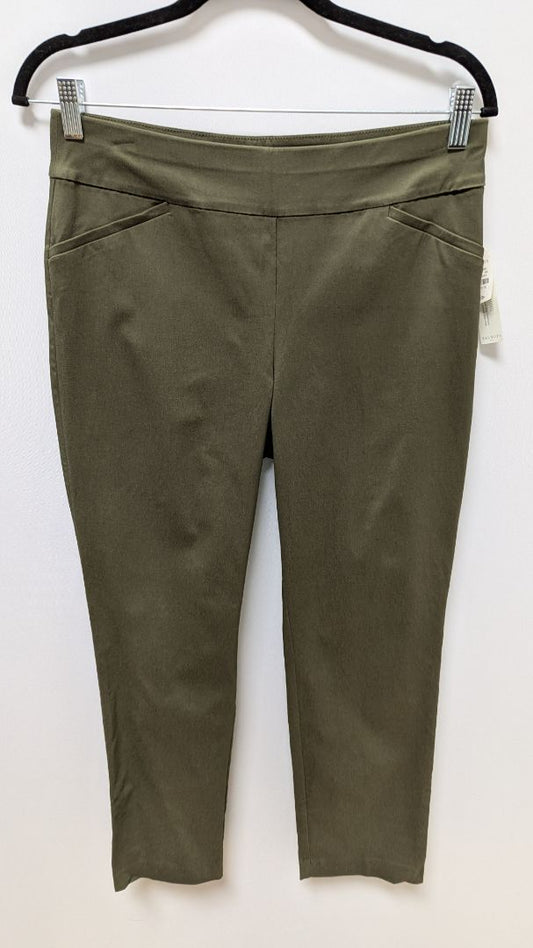 Talbots Dark Green Slimming Pull-On Pants