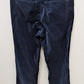 Well Worn Navy High-Rise Luxe Velvet Tapered Pant