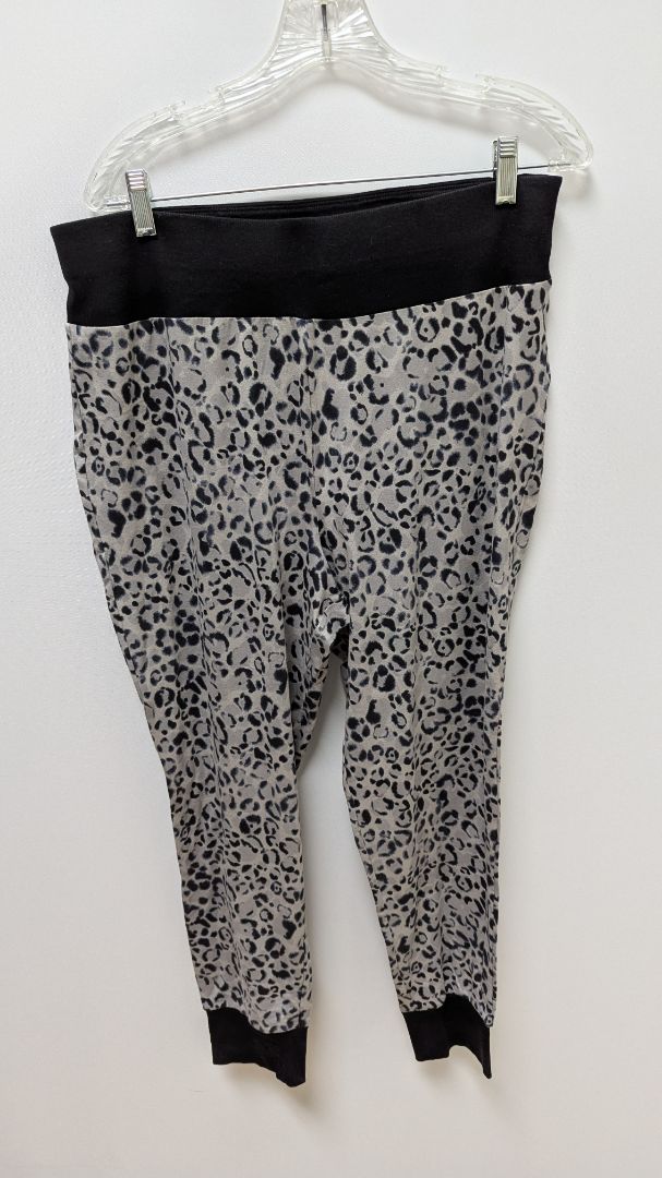 Cacique Black/Grey Animal Print Sleep Tank & Joggers Set