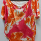 Pink/Orange Tie-Dye T-Shirt & Shorts Activewear Set