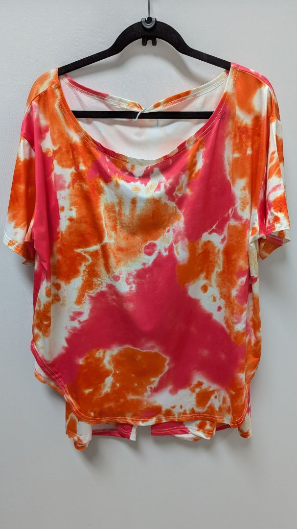Pink/Orange Tie-Dye T-Shirt & Shorts Activewear Set