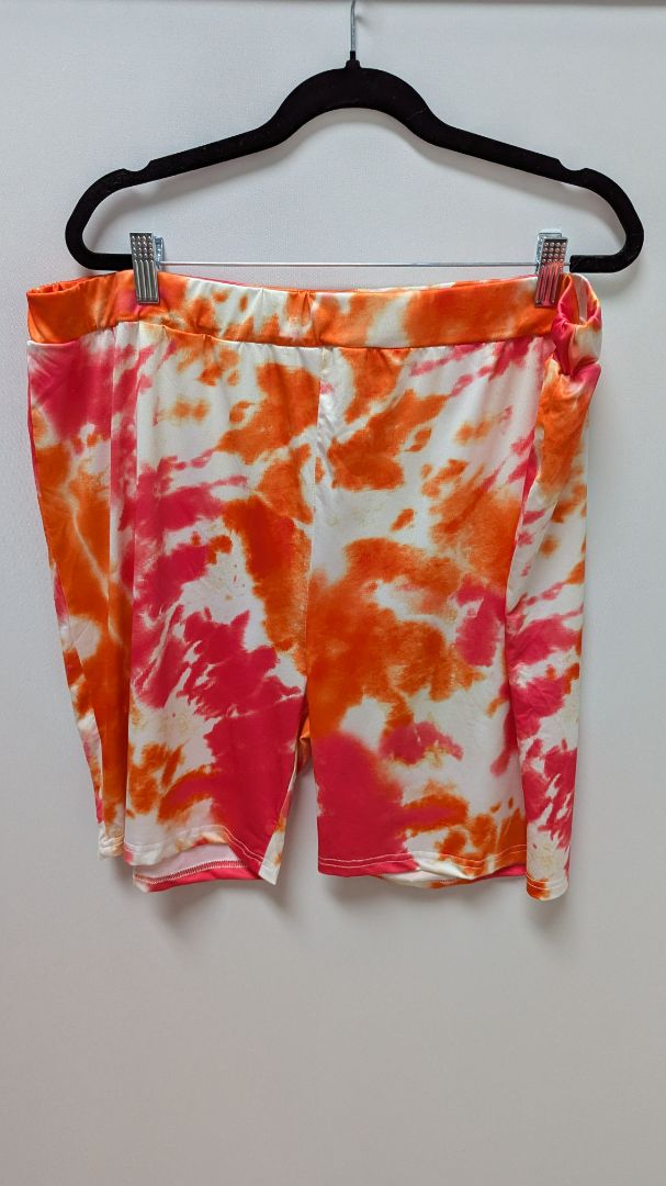 Pink/Orange Tie-Dye T-Shirt & Shorts Activewear Set