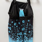 Black/Blue Floral Tankini Swim Top