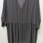 Torrid Dark Grey Sheer Button-Down High/Low Blouse