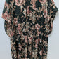 Torrid Dark Green/Pink Floral Faux-Wrap Blouse