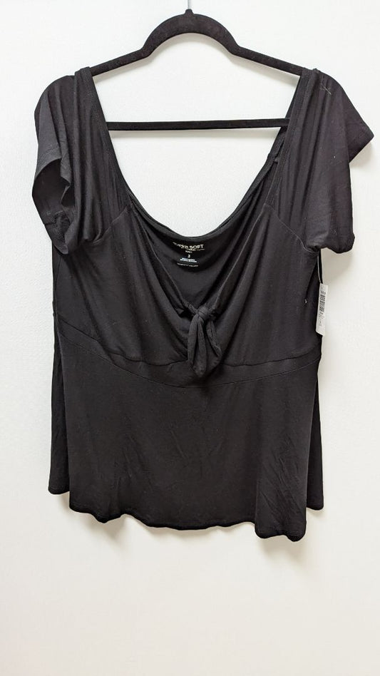 Torrid Black "Super Soft" Babydoll Blouse