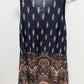 Rue JuJu Navy Paisley Patterned Sleeveless Blouse