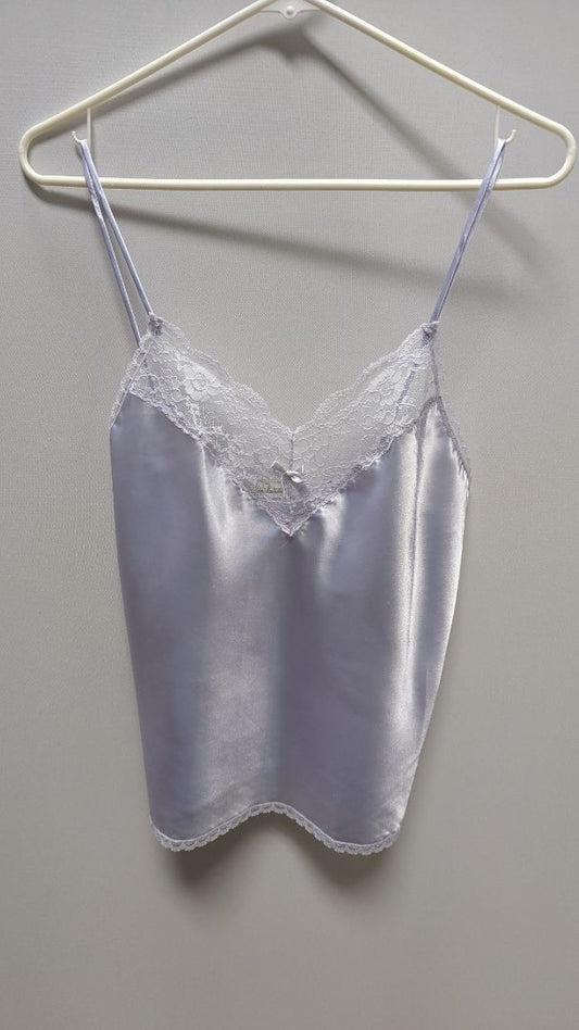 Lady Manhattan Vintage Light Purple Satin Camisole