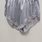 L'eggs Sheer Elegance Lingerie Light Grey Lace Sleep Shorts