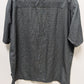 Woody's Retro Lounge Dark Grey Plaid Button-Down Shirt