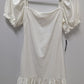 speechless White Lace Open-Back Mini Dress