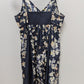 Simply Vera Navy Split Floral/Solid Mini Dress