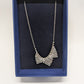 Swarovski Silver Crystal Triangular Best Necklace