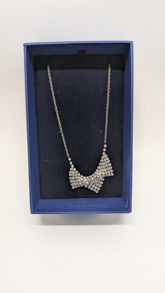 Swarovski Silver Crystal Triangular Best Necklace