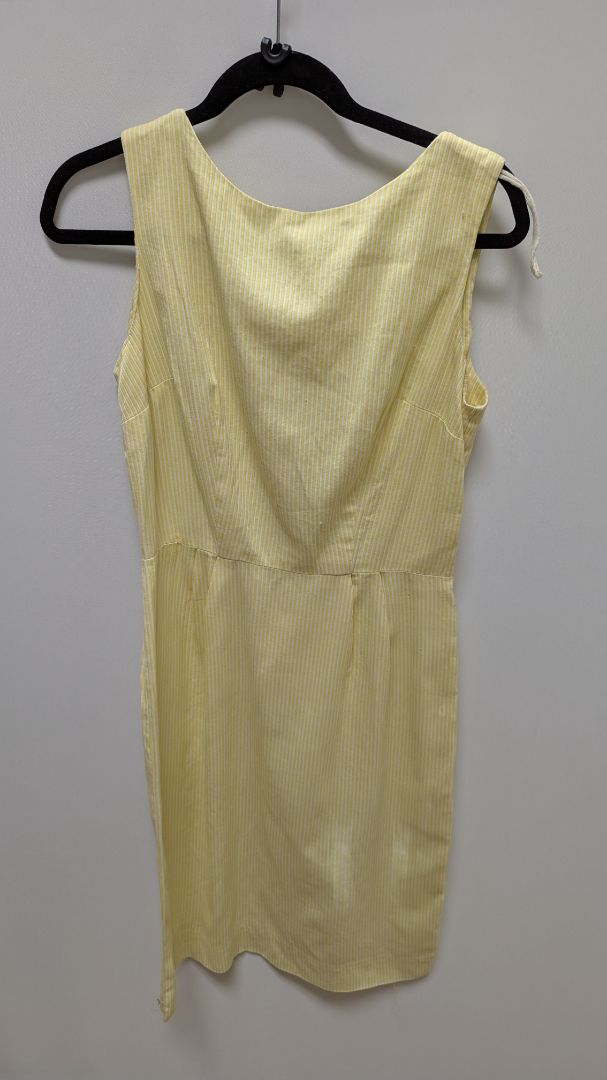 Handmade Vintage Yellow/White Striped Dress & Blazer Set