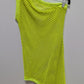 Neon Green Mesh One-Shoulder Coverup Dress