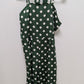Green/White Polka Dot Spaghetti Strap Jumpsuit