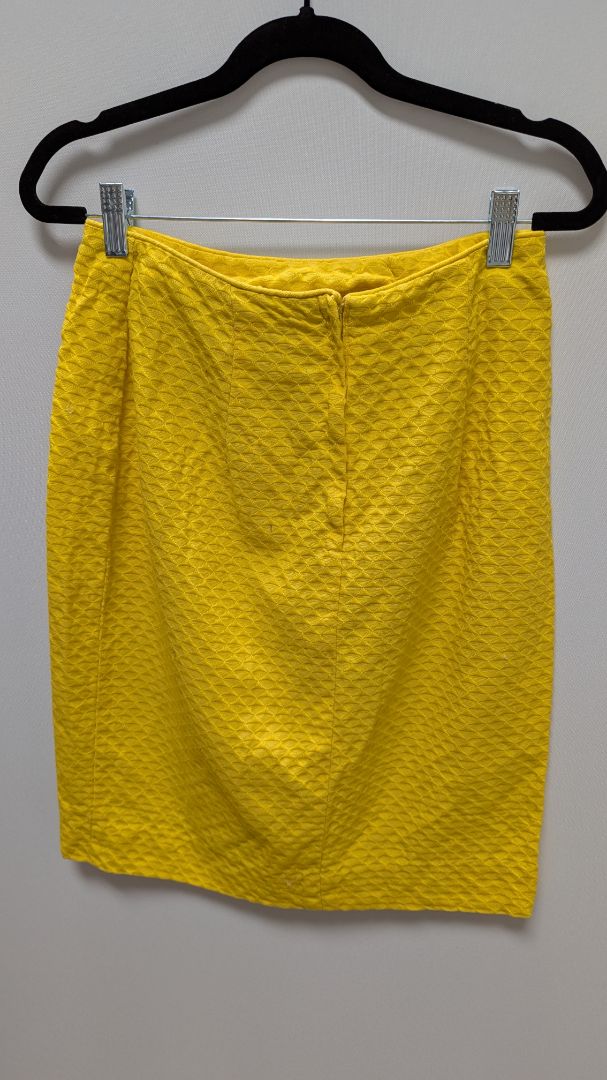 Handmade Vintage Yellow Pencil Skirt