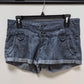 Celebrity Pink Dark Wash 2-Button Denim Shorts