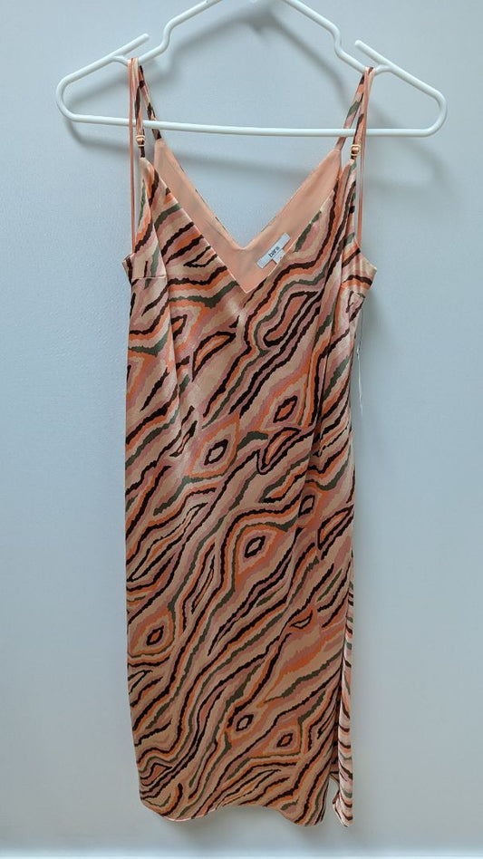 Bar III Pink/Green Marbled Maxi Dress