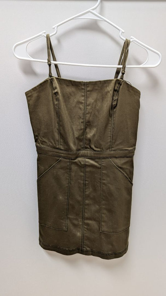 Urban Outfitters Dark Green Casual Cargo Dress