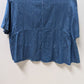 Steven Alan Medium Wash Denim Cropped Blouse