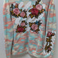 KRISP NY Pink/Blue Camo Rose Embroidered Hoodie