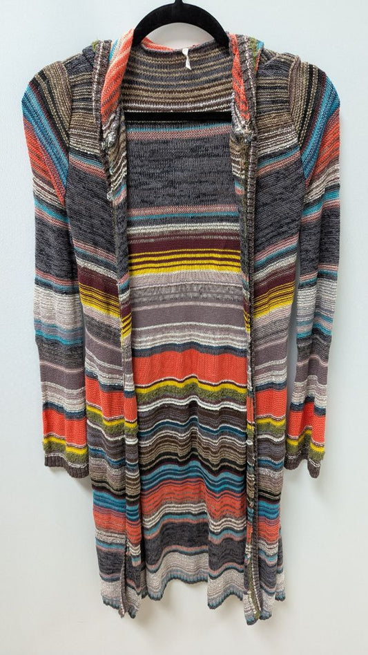 Free People Multicolor Striped Knit Cardigan