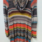 Free People Multicolor Striped Knit Cardigan