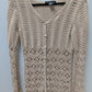 52 Weekends Beige Crochet Knit Cardigan