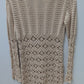 52 Weekends Beige Crochet Knit Cardigan