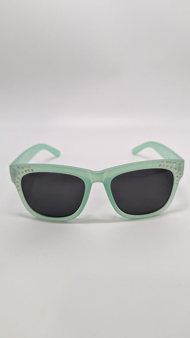 Light Green Sequinned Sunglasses