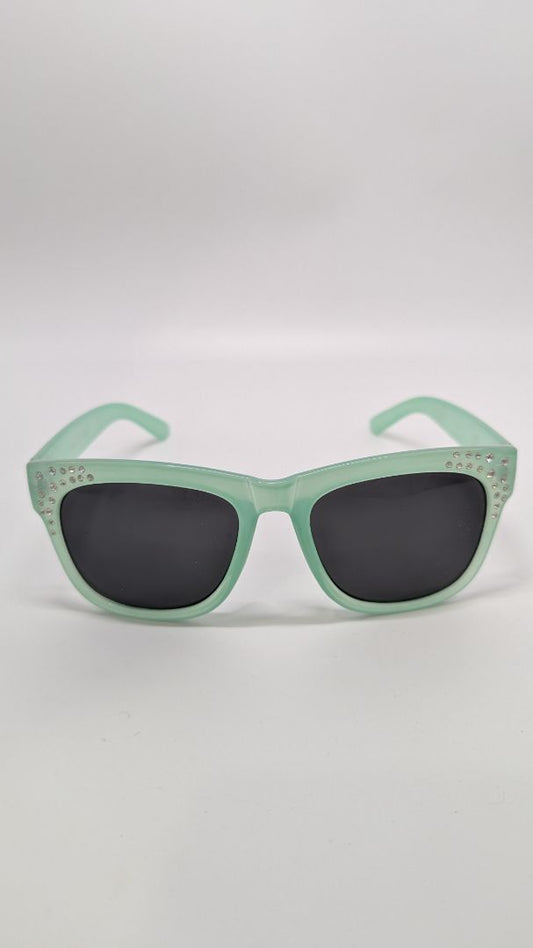 Light Green Sequinned Sunglasses