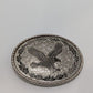 Silver Eagle Engraved Belt Buckle Accessory