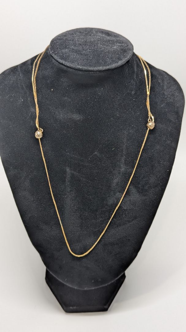 Adjustable Simple Gold Chain Necklace