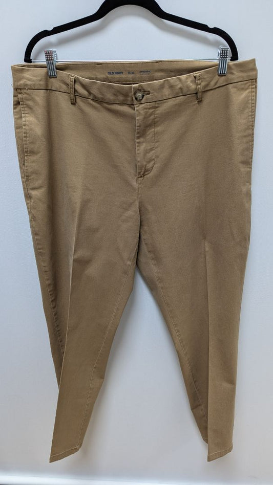 Old Navy Men's Brown Built-In Flex Athletic Chino Pants