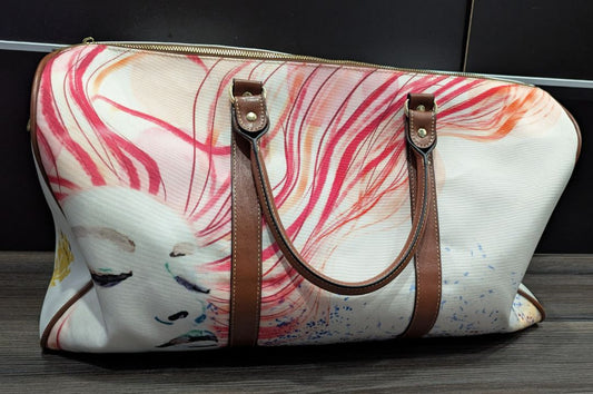 KNGDOM White Graphic Artist "HERS" Duffle Bag