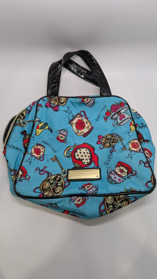 Betsey Johnson Teal Insulated Lunch Tote Bag