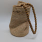 Sun N' Sand Brown Wicker Drawstring Pouch