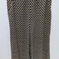 H&M Black/Gold Printed Wide-Leg Lightweight Pants