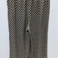 H&M Black/Gold Printed Wide-Leg Lightweight Pants