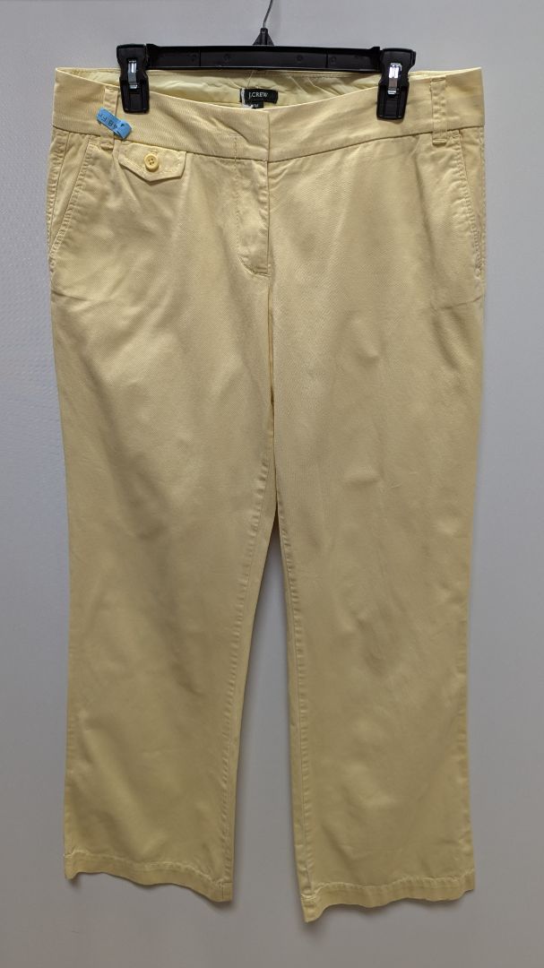 J.Crew Yellow Cotton Casual "City Fit" Pants