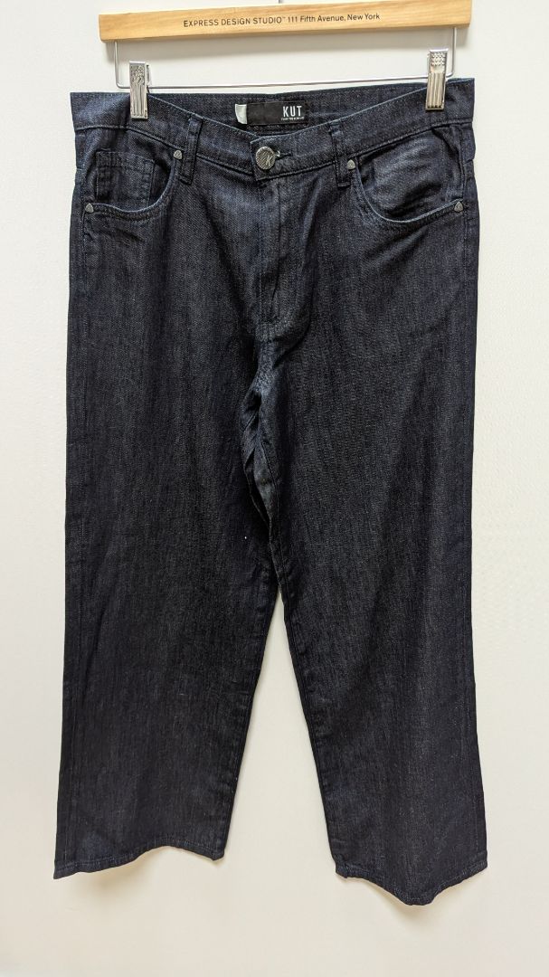 Kut from the Kloth Dark Wash Wide Leg Jeans