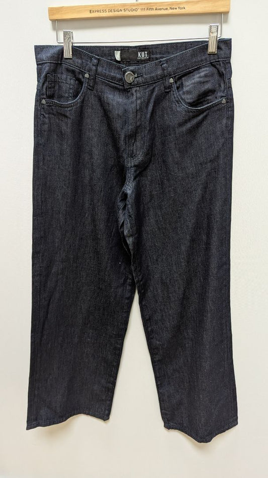 Kut from the Kloth Dark Wash Wide Leg Jeans