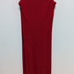 BCBGMAXAZRIA Red Tie-Halter-Neck Maxi Dress
