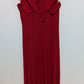 BCBGMAXAZRIA Red Tie-Halter-Neck Maxi Dress