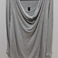 Yogalicious Grey Faux-Wrap Long-Sleeve Sweater